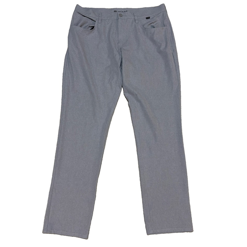 Travis Mathew Pants Mens 36x32 Open To Close 2.0 Golf Performance Gray